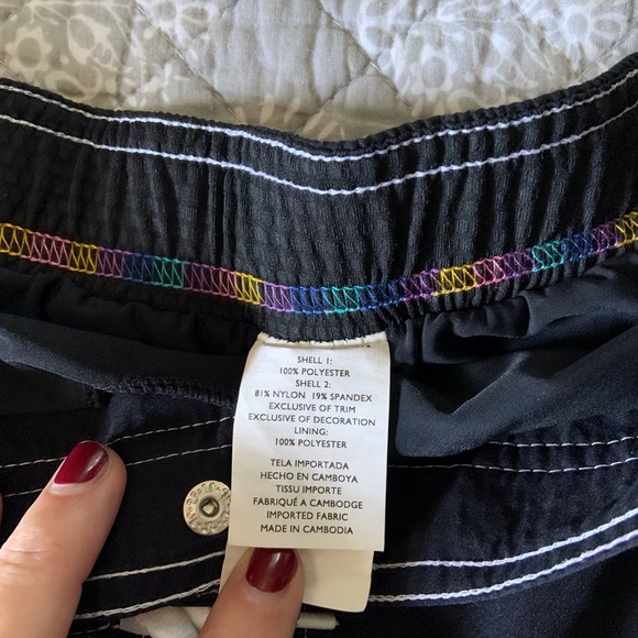 Nike swim suit bottom black skirt with attached briefs under, size large - Picture 6 of 8